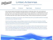 Tablet Screenshot of lintec-antennas.co.uk